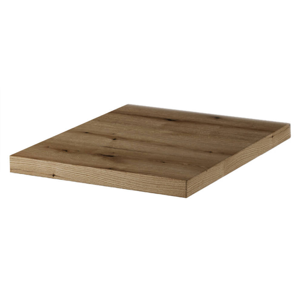 Armadietto Pensile NEWPORT con Anta e Ripiano 30x60x40 cm - Nero/Effetto Rovere [en.casa]