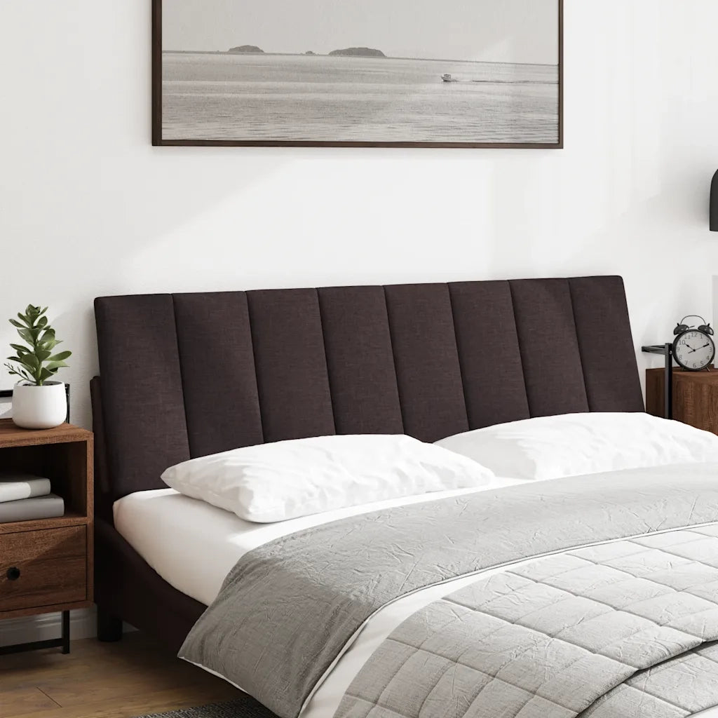 Coussin de tête de lit Hanko marron foncé 160 cm tissu