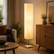 Floor Lamp With Steel Stand, 135 Cm, Beige