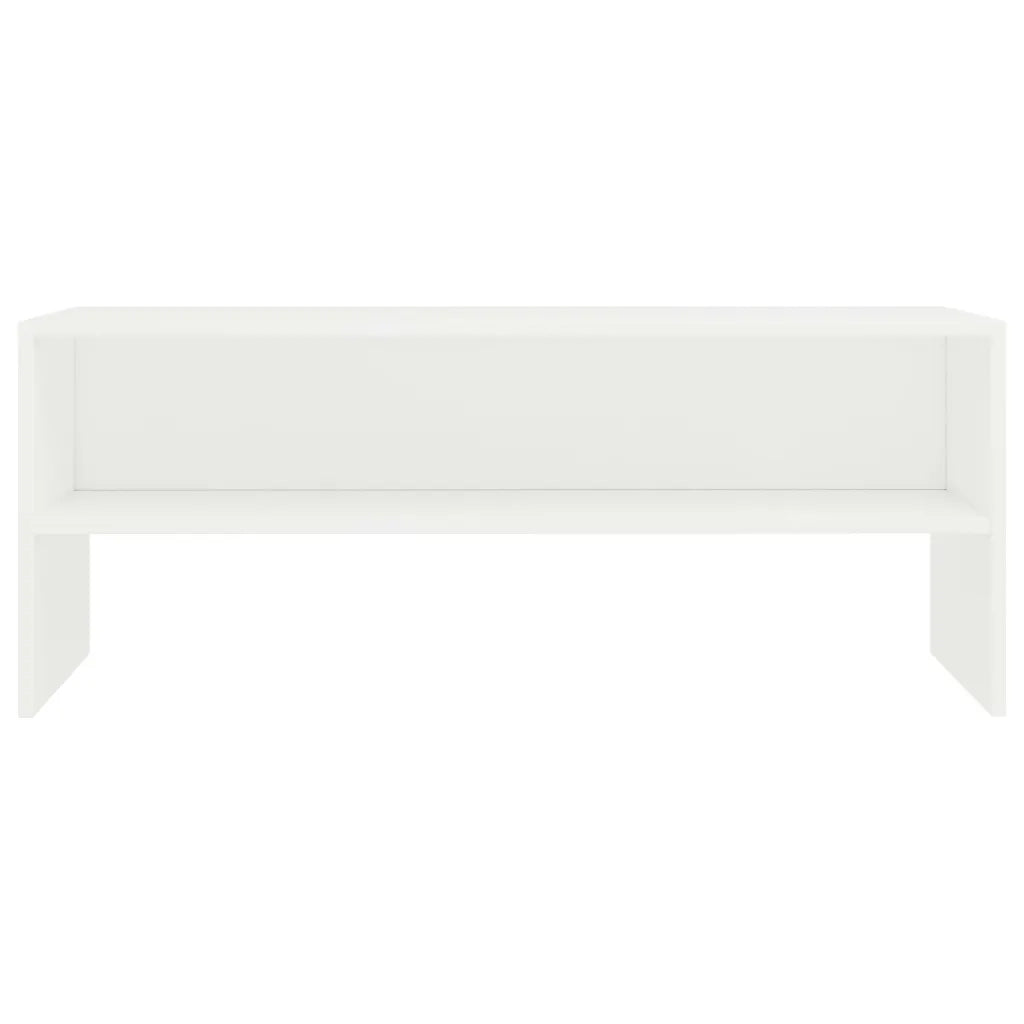 Mobile Porta TV Bianco 100x40x40 cm in Legno Multistrato 800045