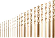 Set di punzoni a spirale da 20 pezzi - Punzone M35 a cobalto - Punzone HSS - Punzone a metallo - Punzone a acciaio - Punzone a 135 gradi - Set di punzoni