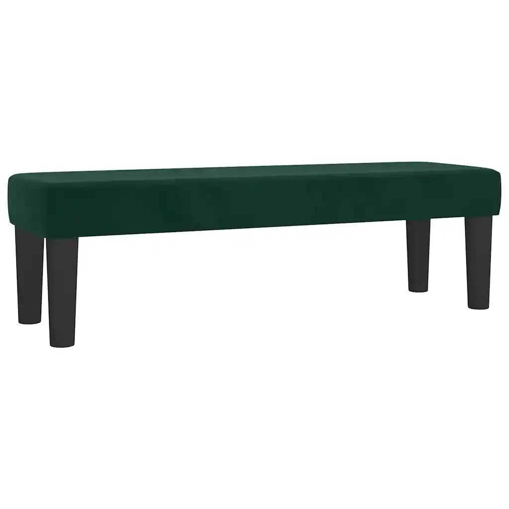 Giroletto a Molle con Materasso Verde Scuro 140x200 cm Velluto