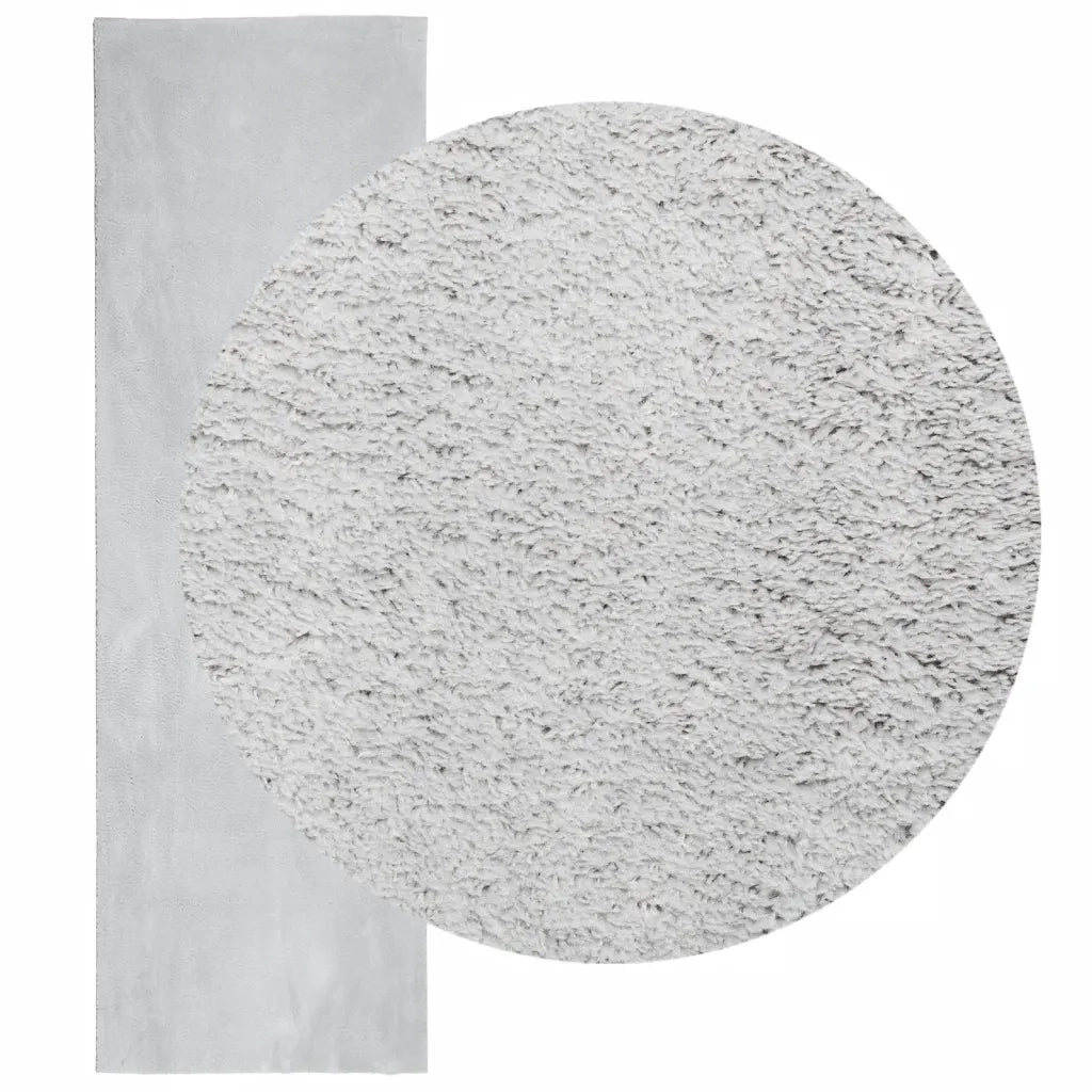 vidaXL Tappeto a Pelo Corto HUARTE Morbido e Lavabile Grigio 80x250 cm