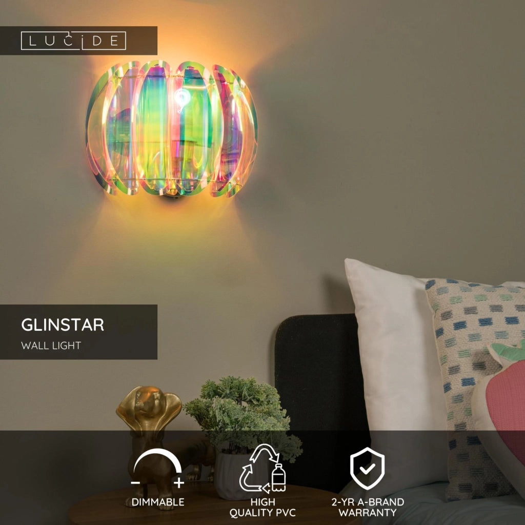 Applique da parete GLINSTAR 1xE27 multicolore Lucide