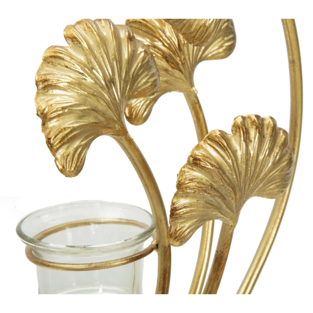 Portacandela VKH346, Oro, Metallo, 50x12x55 cm