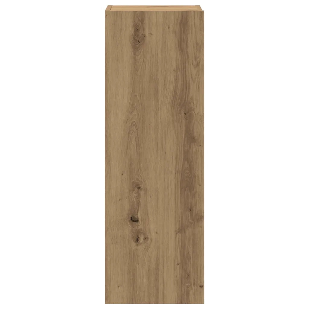 Mobili TV a Parete 4 pz | Armadietto TV | Mobile Porta TV Rovere Artigianale in Legno Multistrato