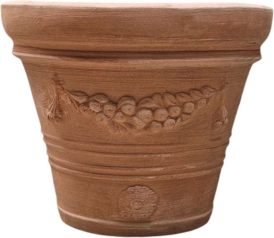 Vaso per piante in terracotta 25 cm - 40 cm | Resistente al gelo, manufatto artigianale italiano
