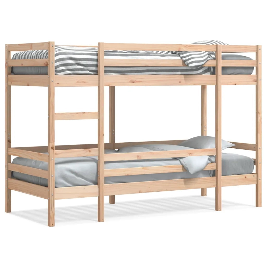 Letto a Castello senza Materasso-Struttura Letto a Castello 90x200cm Massello Pino 174902