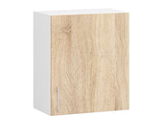 Mobile da cucina pensile sistema AKORD LIMA Bianco 50 cm 1 anta inserto frontale Sonoma Quercia 50x30,5x58 cm