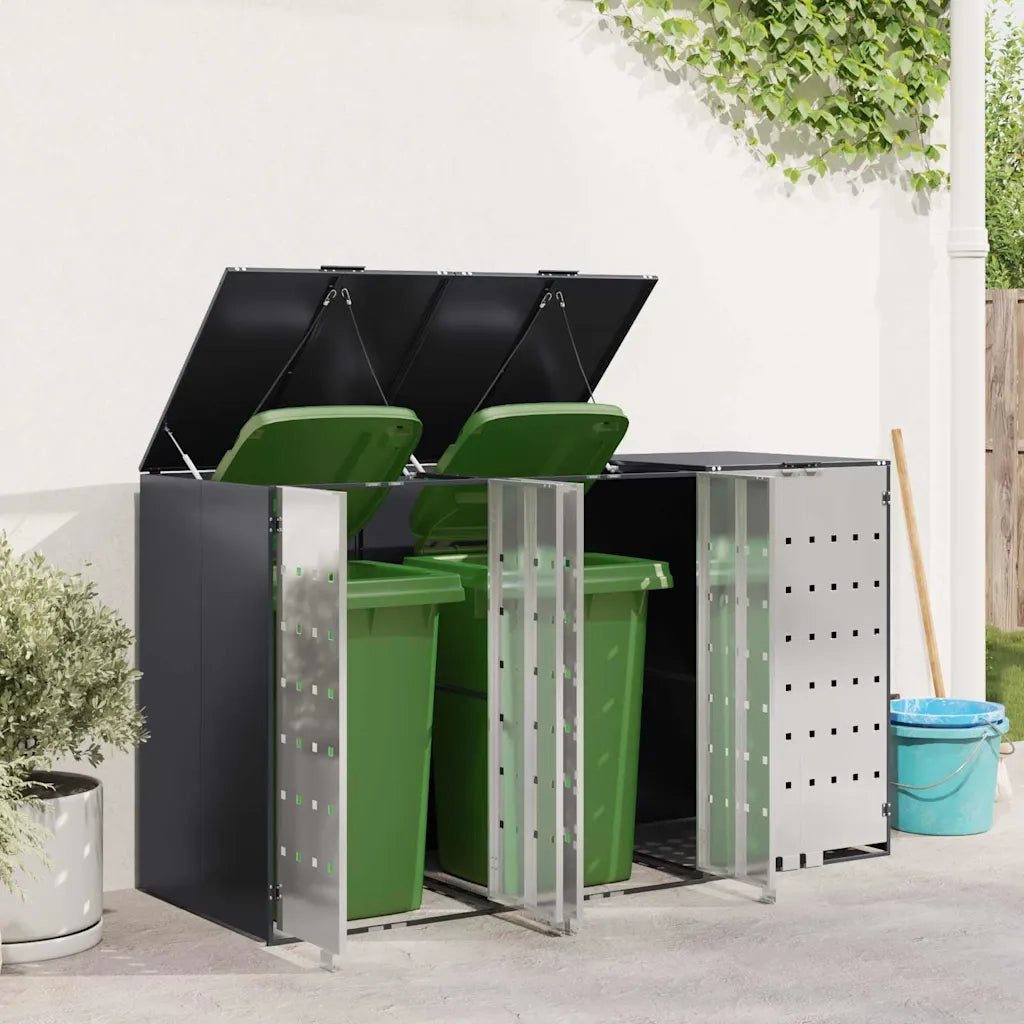 Contenitore per Rifiuti per 3 Bidoni 340 x 77.5 x 115.5 cm
