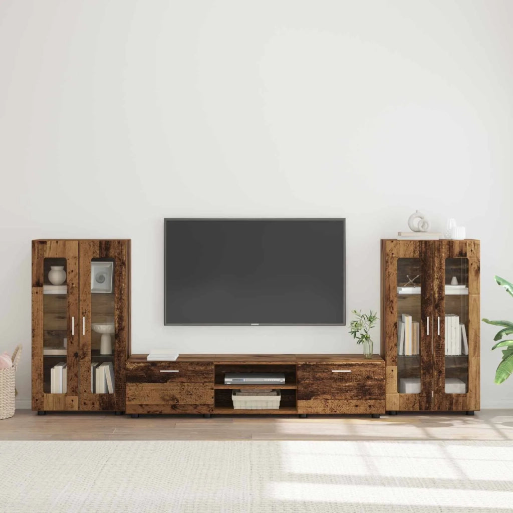 Set mobile TV FLORIN 3 pcs Legno vecchio Legno multistrato