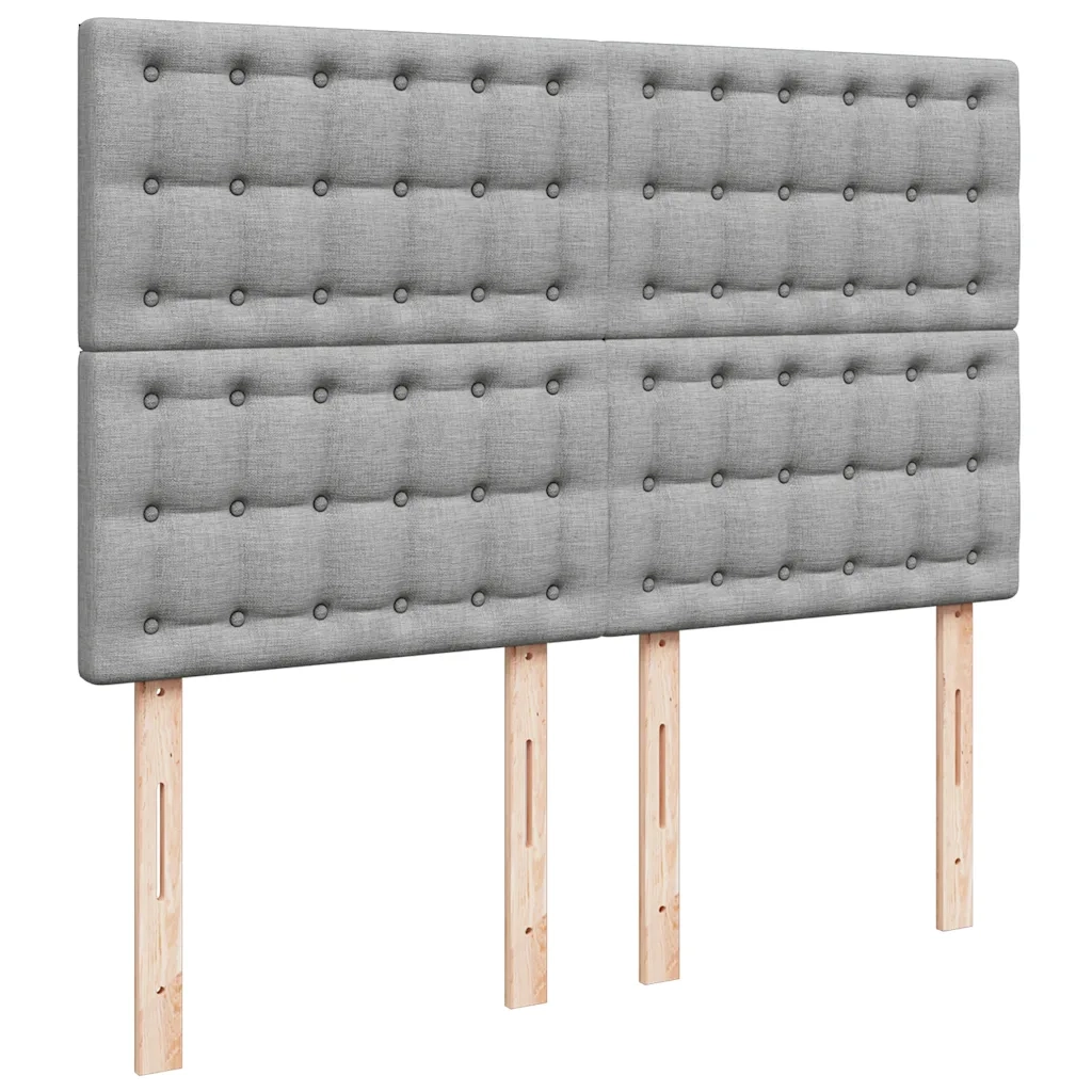 Struttura Letto Pouf con Materasso 140x190 cm in Tessuto 3314169