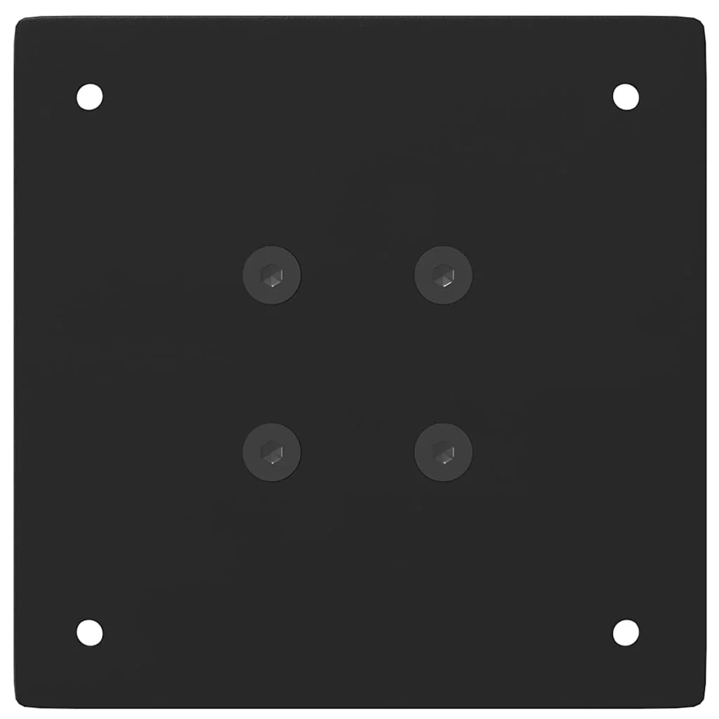 Set di 4 gambe per tavolo da bar 100-102 cm stabilità ottimale design moderno in acciaio nero 02_0056773