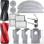 12 pezzi di kit di ricambio accessori - adatto per robot aspirapolvere Roborock Saros 10 / S9 MaxV Ultra - 1 Doppio pennello principale - 2 Filtro HEPA - 2 Pennelli laterali - 2 Coperture aspirapolvere - 2 Spazzole rotonde - 3 Sacchi aspirapolvere