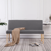 Panca 139,5 cm Grigio Chiaro in Poliestere 281335