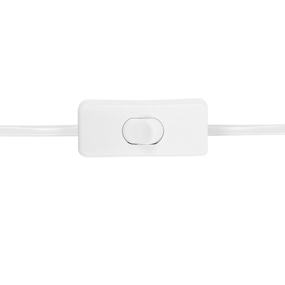 Lampada da tavolo ceramica blu con paralume bianco 56 cm camera da letto soggiorno