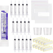 Spennelli per iniezioni 30 pezzi 3 ml - Spremitore di colostro senza ago - Misurino 20 ml - Biberon - Sacchetti chiusi - Materiale BPA libero - Spennello per iniezioni