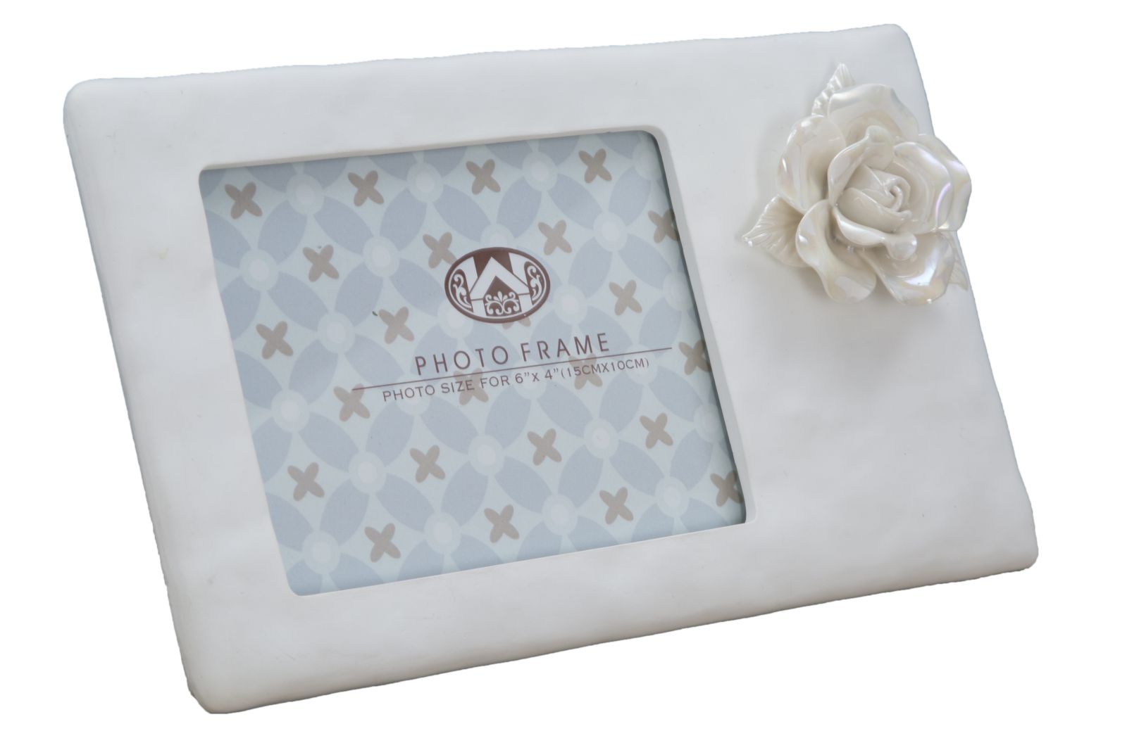 Cornice Porcelain 23x3x13,7 cm in Poliresina Bianco