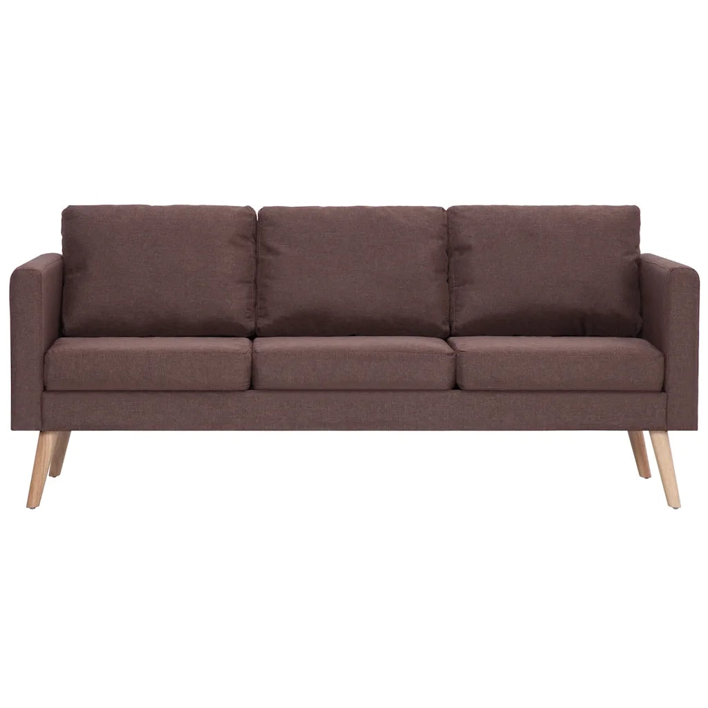 Set Divani 2 pz in Tessuto Marrone cod mxl 13706