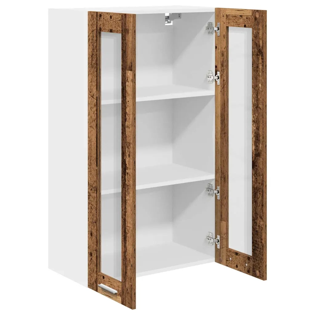 Armadio pensile con porta Legno vecchio 60 x 31 x 100 cm 884392