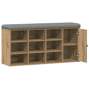 Panca Porta Scarpe Rovere Artigianale 102x32x50 cm Truciolato