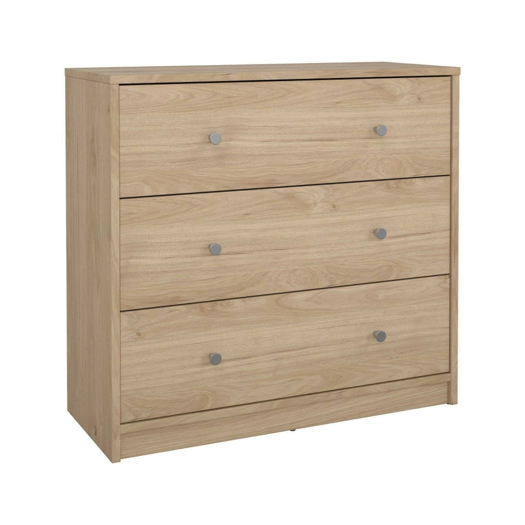 Cassettiera Alert, Settimino multiuso, Comò camera da letto, Mobile con cassetti, 72x30 h68 cm, Rovere