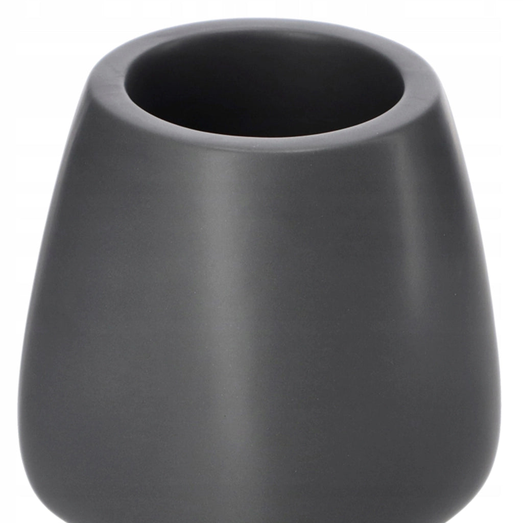 Set di 2 scopini per WC KADAX in ceramica grigia per bagno
