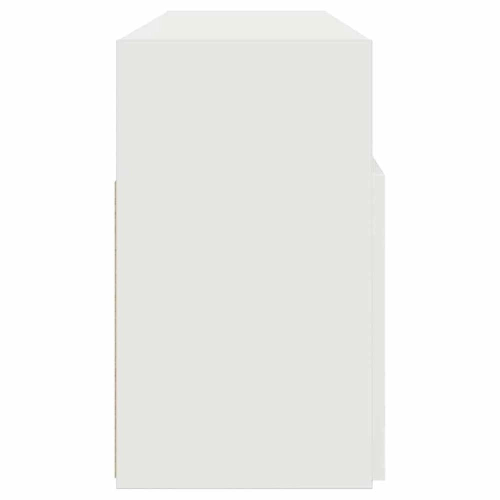 TV Cabinet With LED Lights White 120x30x50 Cm