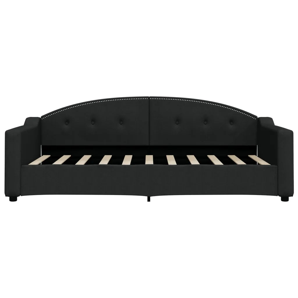 Divano Letto con Materasso Nero 90x190 cm in Tessuto 3197524