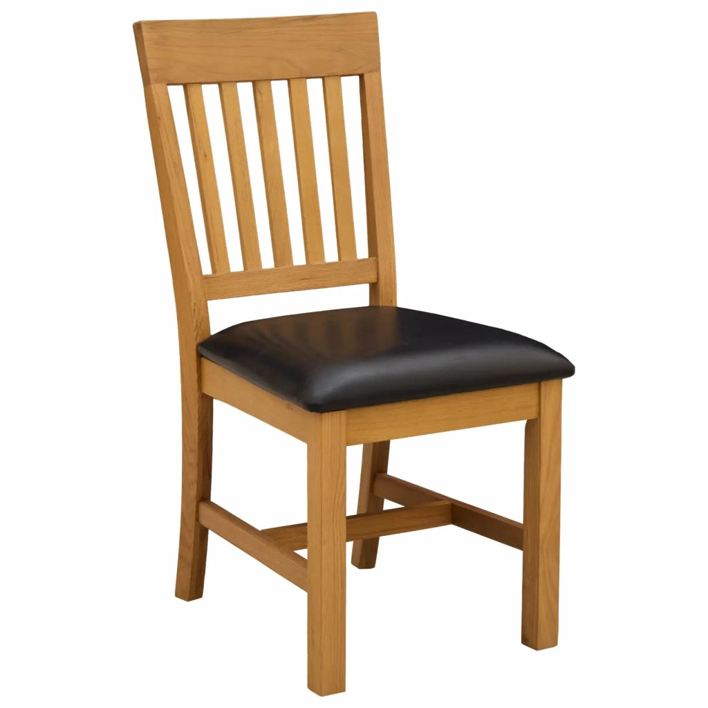Set da pranzo 5 pz Nero Legno di Quercia Massello 3430352
