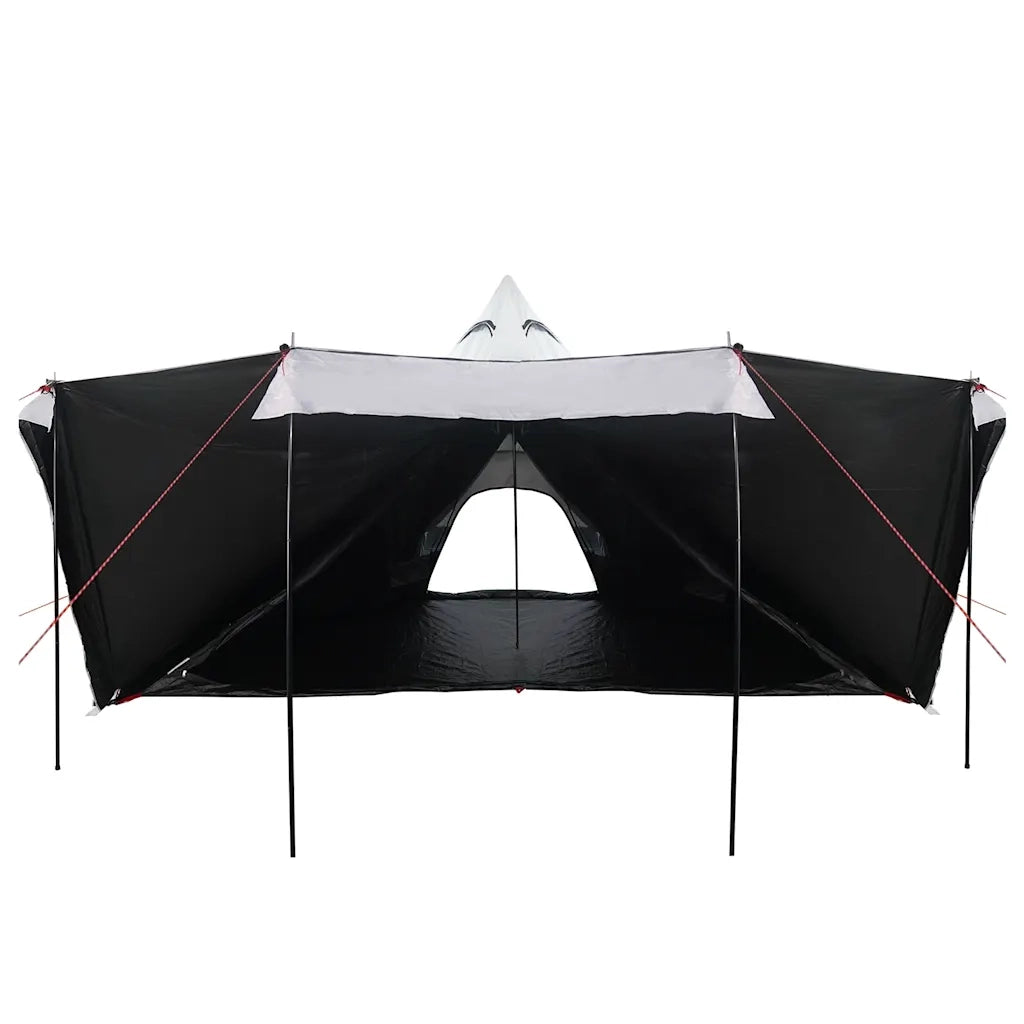 Tenda Familiare Tipi 8 Persone-Tenda da campeggio Bianca Tessuto Impermeabile