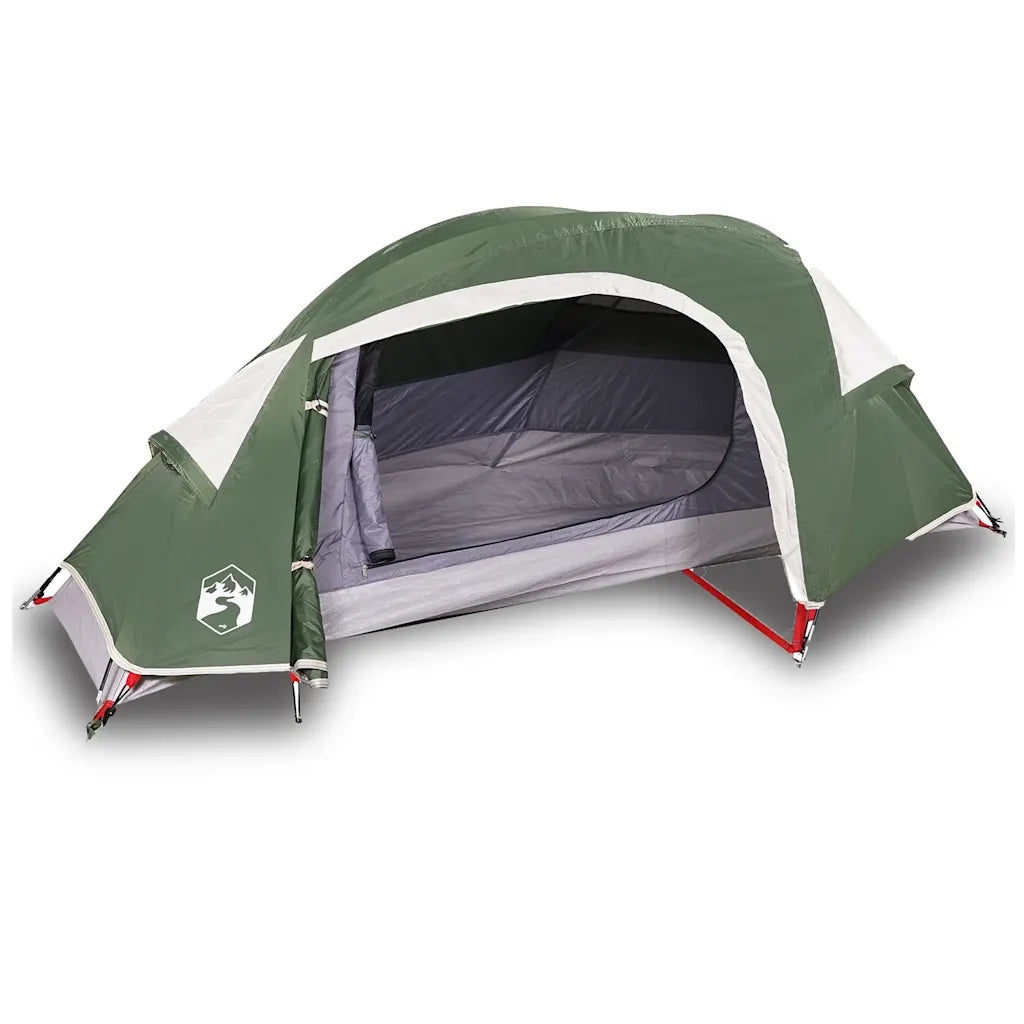 Tenda da Campeggio a Cupola per 1 Persona Verde Impermeabile 94559