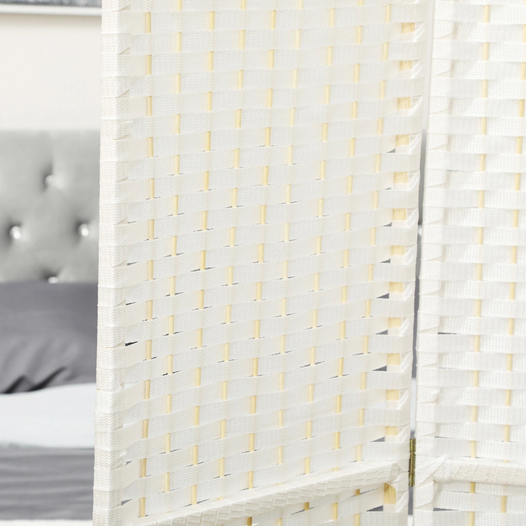 Biombo 4 Pannelli ¨C zephmum ¨C Bianco 160x170 cm