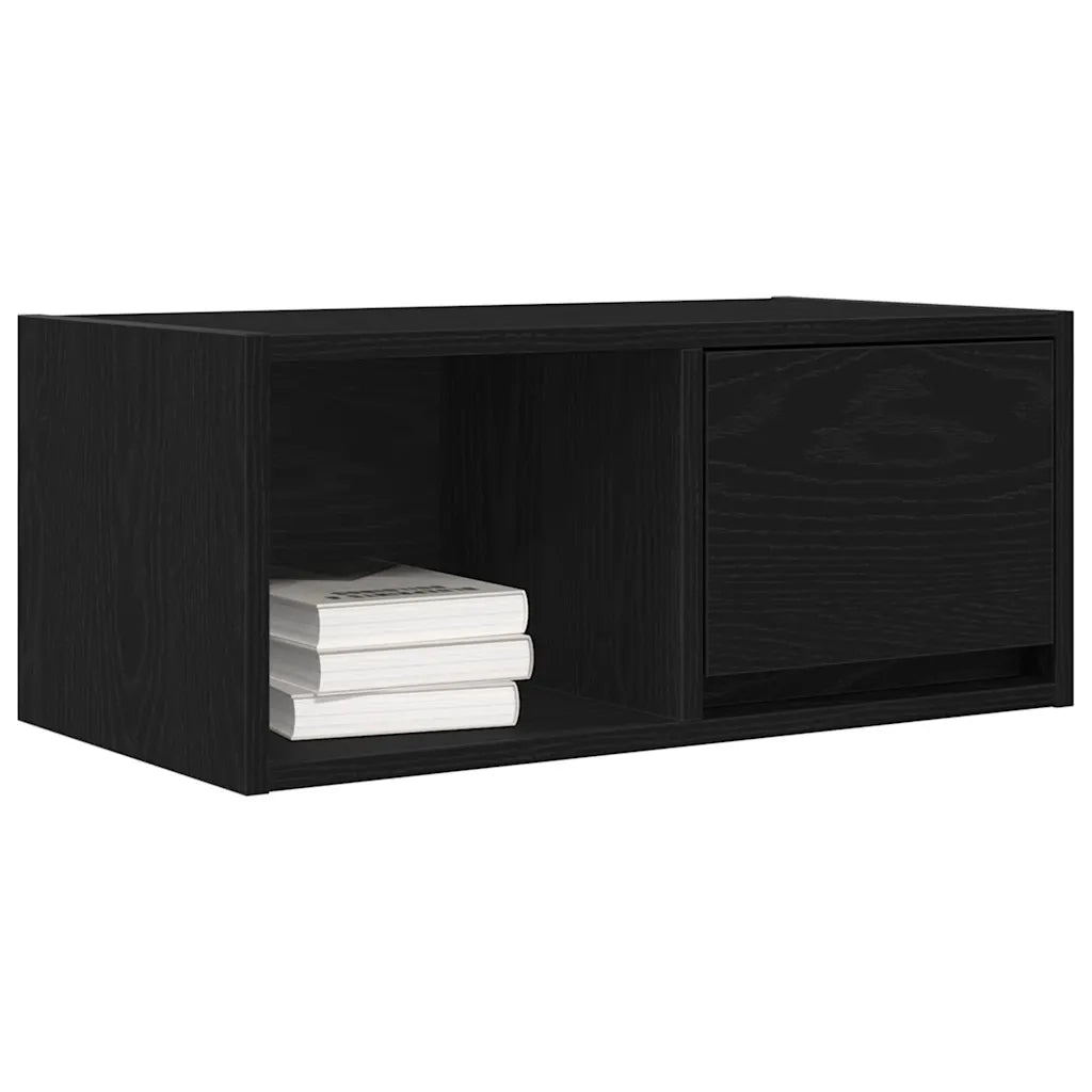 Mobili TV 2 pz Rovere Nero 60x31x25,5 cm in Legno Multistrato 861439