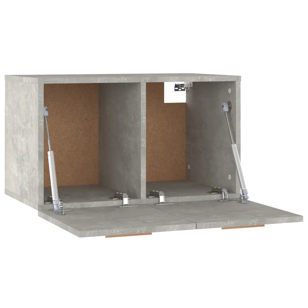 Mobile a Parete Grigio Cemento 60x36,5x35 cm Legno Multistrato 812910