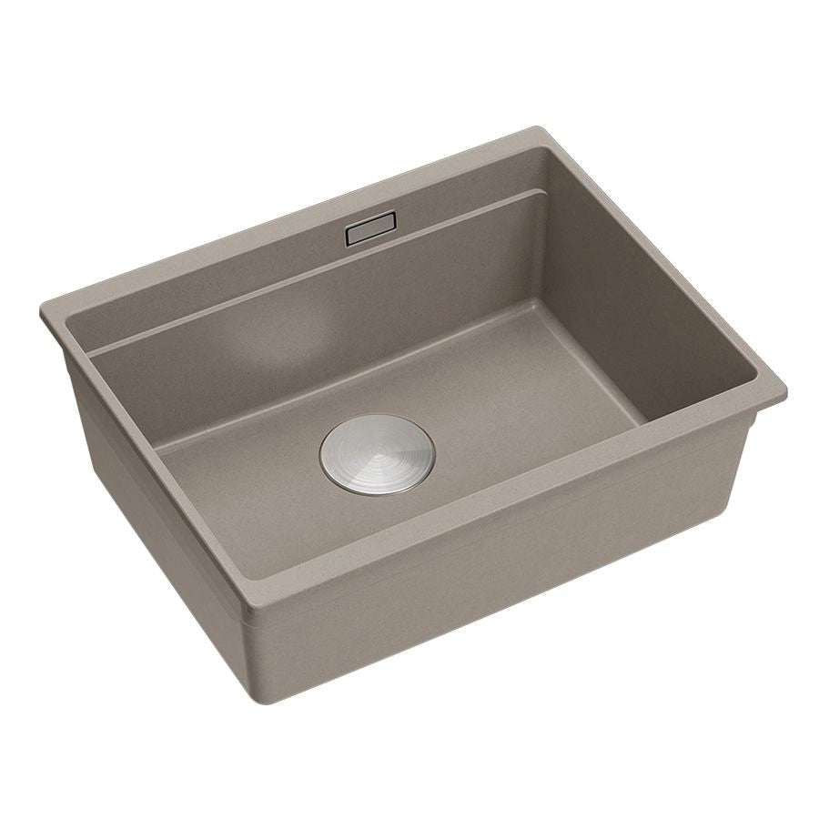 Lavello In Granito Logan 100 Beige Tappo acciaio