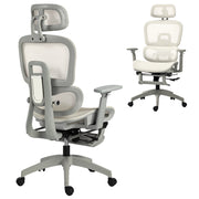 Sedia da ufficio ergonomica reclinabile in rete ¨C zephmum ¨C beige