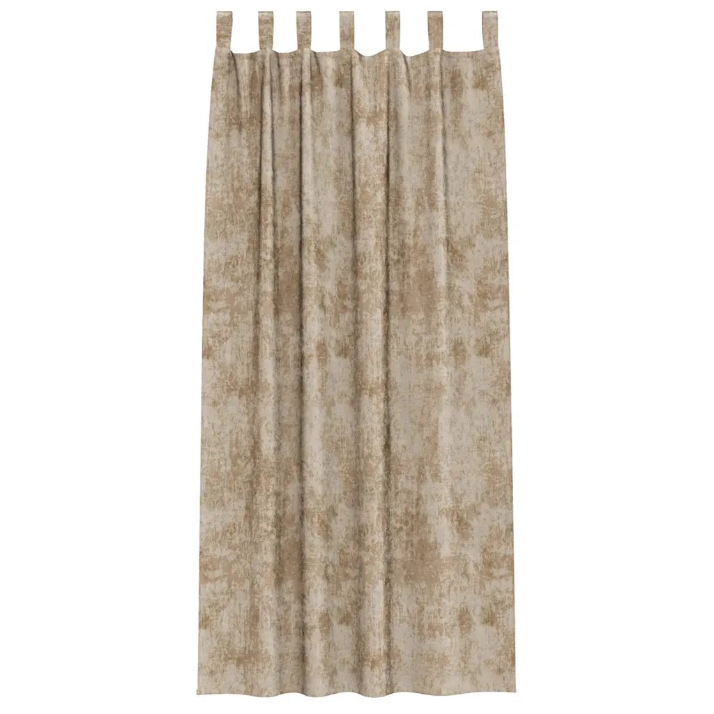 Tende in Velluto con tende 2 pcs Champagne 225 x 140 cm Velluto 4107745
