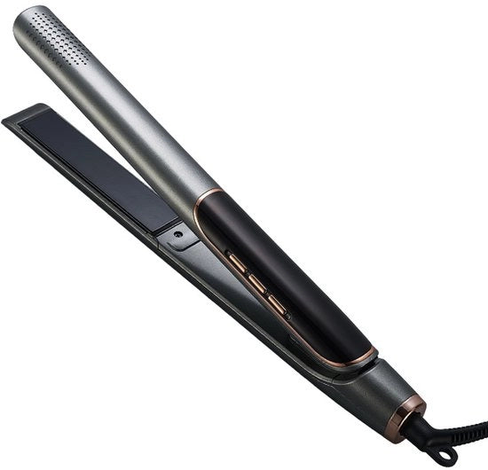 Stilista per Capelli - Strutturante - Tondeo - Riscaldamento Rapido fino a 230°C - 13 Impostazioni di Temperatura - Cavo Rotativo da 2m - Schermo LCD - Adatto per Tutti i Tipi di Capelli