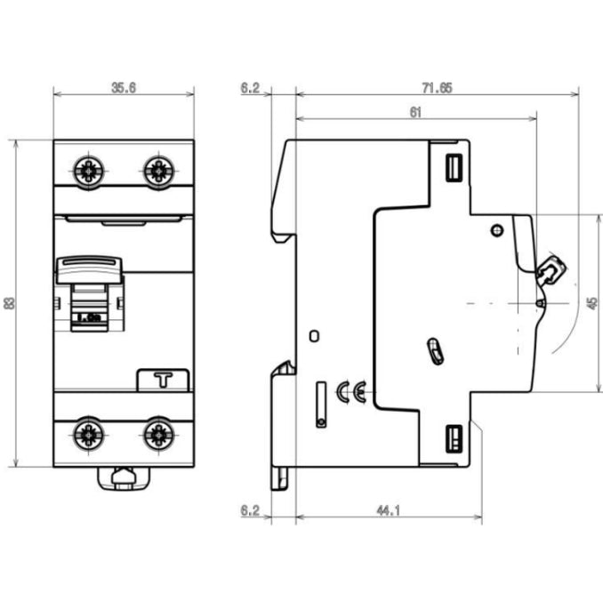 Bticino interruttore magnetotermico differenziale 1 polo + neutro btdin gc8813ac *** ampere 10 ampere, confezione 1