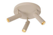 Faretto soffitto GRADO 3xMR11 taupe alluminio Lucide