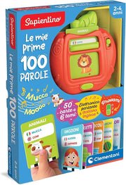 Sapientino,Le Mie Prime 100 Parole, Gioco Educativo Elettronico Bambini , 50 Carte e 6 Temi, Flashcards in Italiano e In