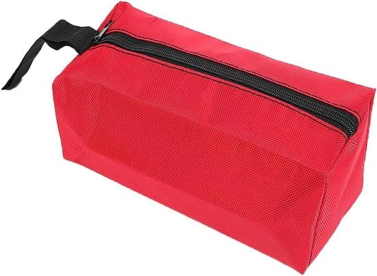 Zak da Gerecchiosi Multiuso Oxford Canapa con Cerniera per Borse di Fisarmonica, Chiavi e Altri Strumenti - S Rosso