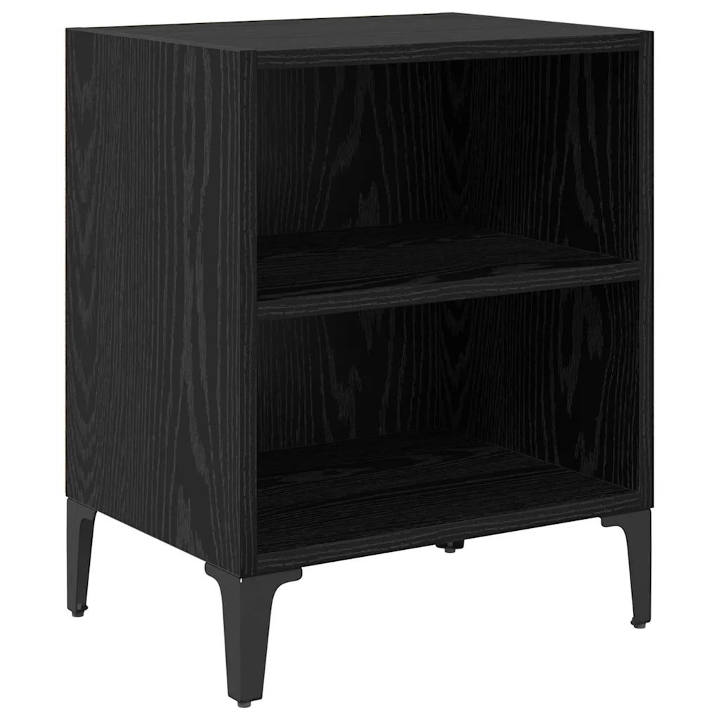 Armadio da Notte Rovere Nero 40 x 30 x 50 cm 875102