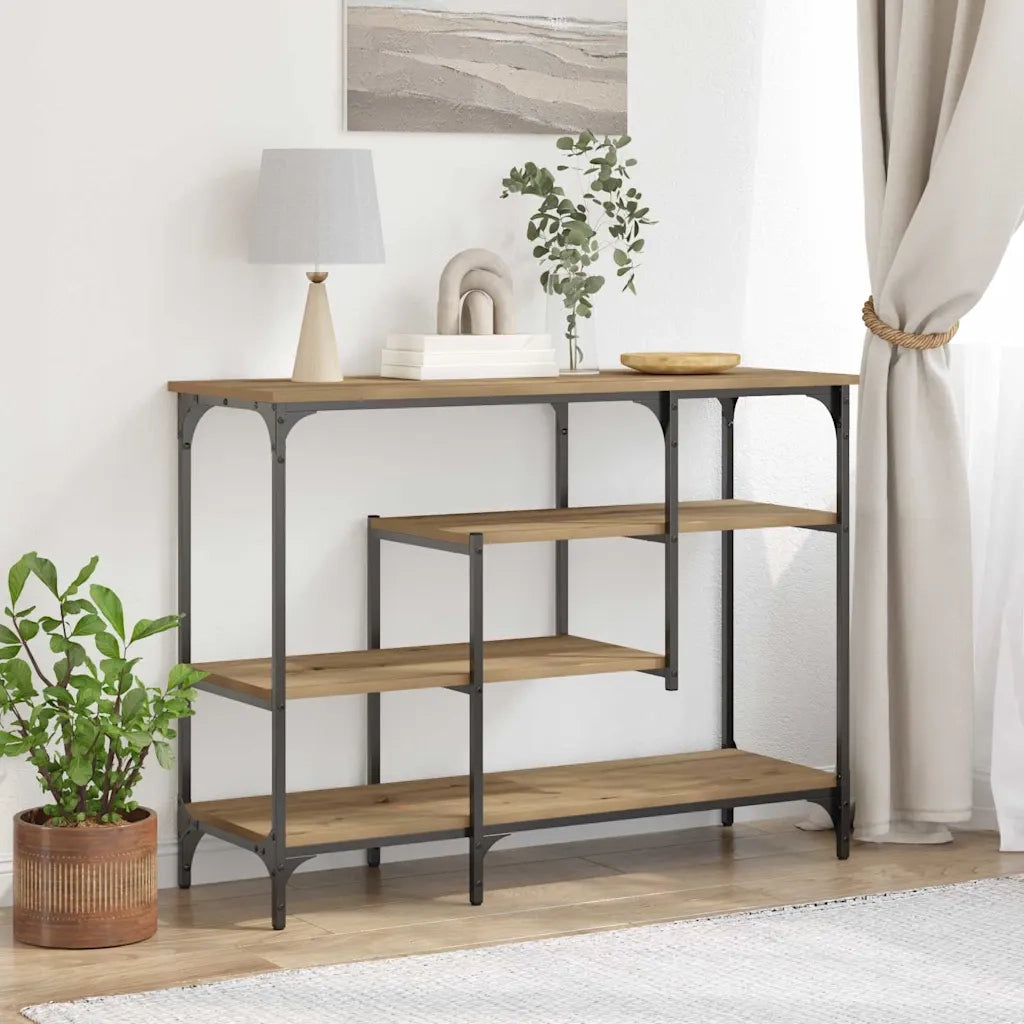 Tavolo Console rovere artigianale 100 x 35 x 75 cm 863560