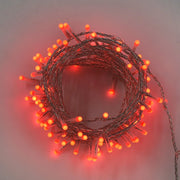 CATENA LUMINOSA LED TONDO 360° CON 300 LUCI ROSSE - ILLUMINAZIONE FESTIVA INTERNA/ESTERNA