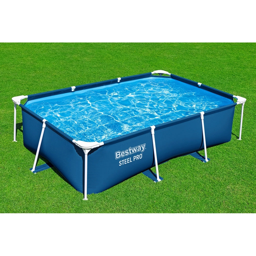 Trade Shop - Piscina Rettangolare Fuori Terra Steel Pro Frame Senza Pompa Con Struttura 259x170x61cm 56403 -