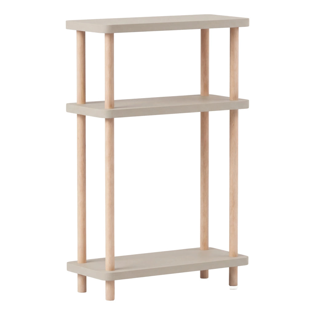 Scaffale da Terra Multiuso Nampernu a 3 Piani 62 x 40 x 18 cm - Color Arenaria [en.casa]