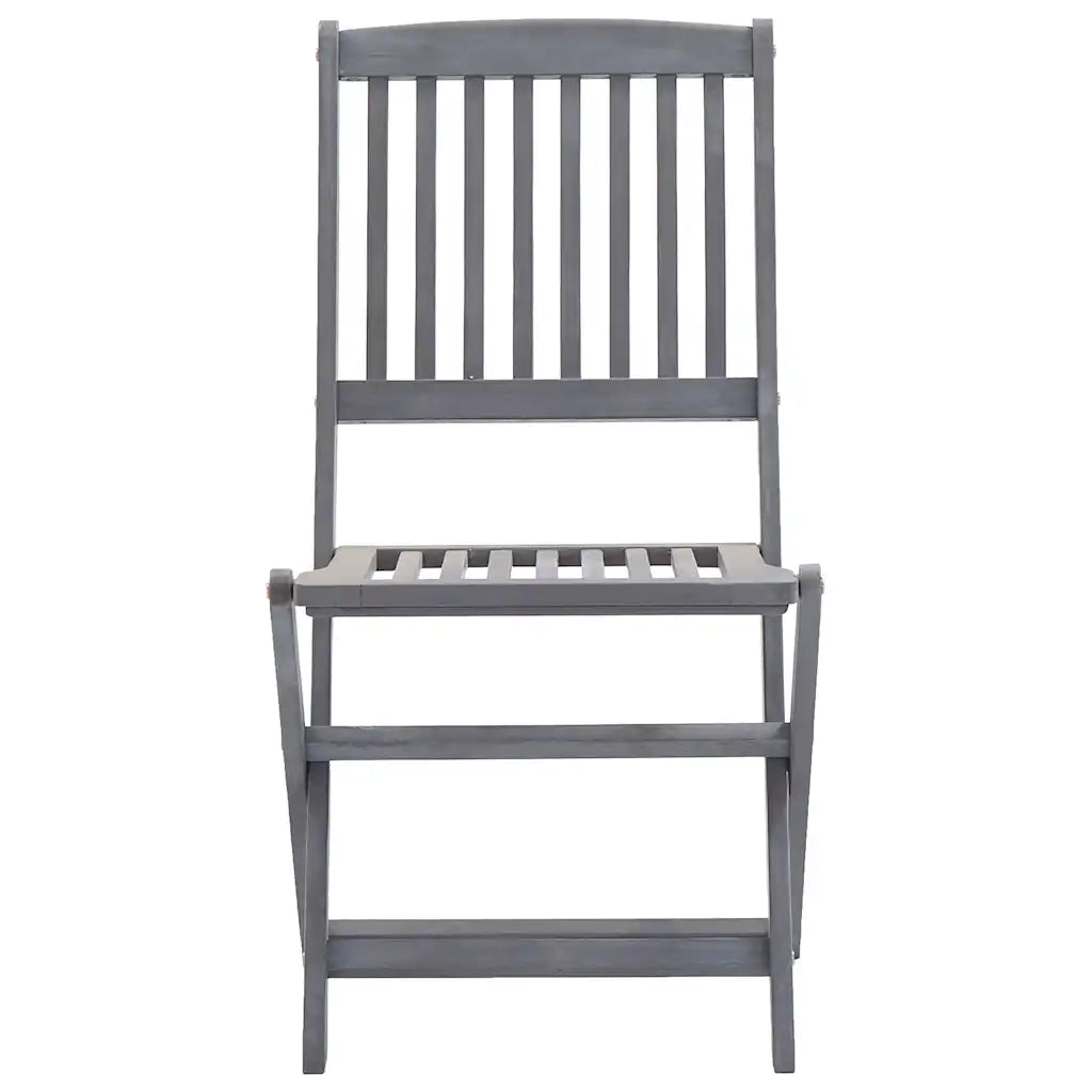 Sedie da Giardino Pieghevoli 2pz con Cuscini in Massello Acacia 3064536