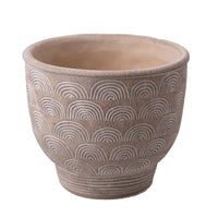 Contenitore Decorativo Disegni Rilievo Ø 23 H 21 cm